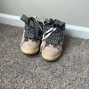 Lanvin glitter pink sneakers size 7 us size 40 eu